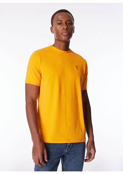 Bisiklet Yaka Turuncu Erkek T-Shirt 755055542221