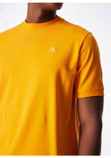Bisiklet Yaka Turuncu Erkek T-Shirt 755055542221 fırsatları