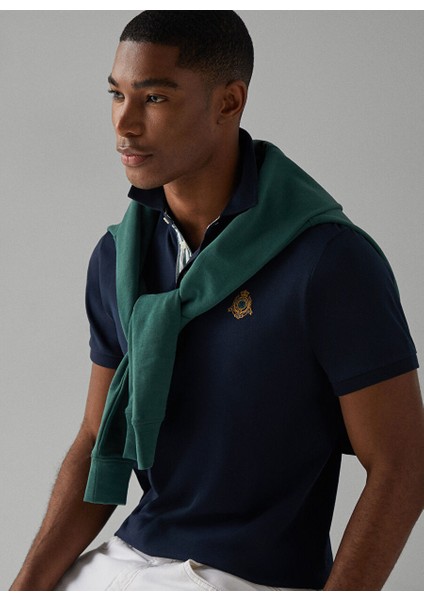 Lacivert Erkek Slim Fit Polo T-Shirt HM563267