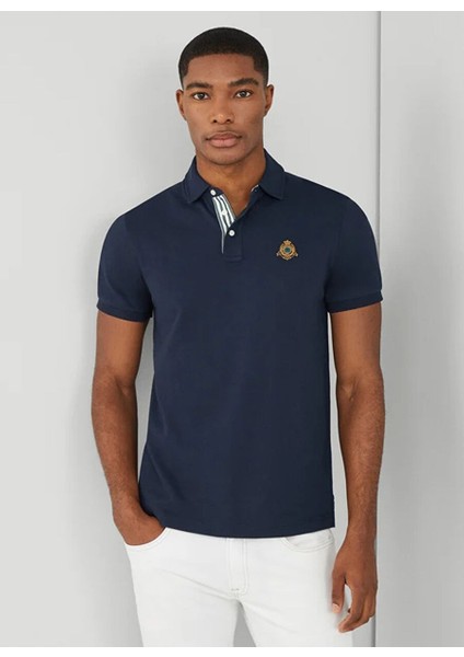Lacivert Erkek Slim Fit Polo T-Shirt HM563267 fiyatları