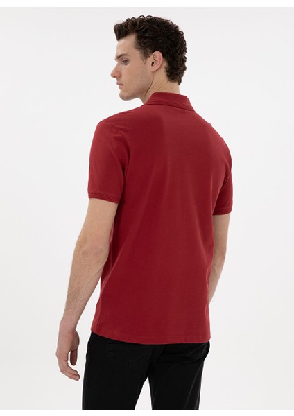 Kırmızı Erkek Slim Fit Polo T-Shirt Sunny indirimleri