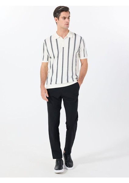 Beyaz Erkek Regular Fit Çizgili Kazak FC5SM-KZK 2760 fiyatları
