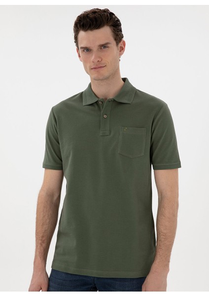 Haki Erkek Regular Fit Polo T-Shirt Sunny-R modelleri