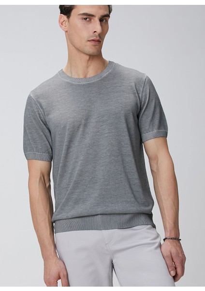 Antrasit Erkek Bisiklet Slim Fit Kazak 1094323