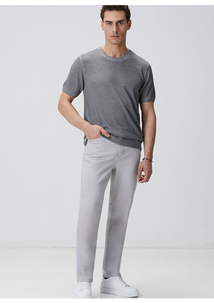 Antrasit Erkek Bisiklet Slim Fit Kazak 1094323