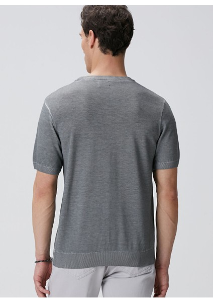 Antrasit Erkek Bisiklet Slim Fit Kazak 1094323