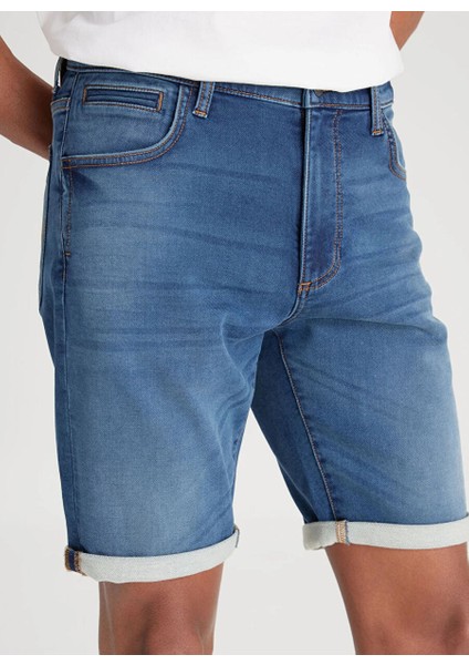 Slim Fit Taş Erkek Denim Şort L24107958 5 Cep Jean Şort fiyatları