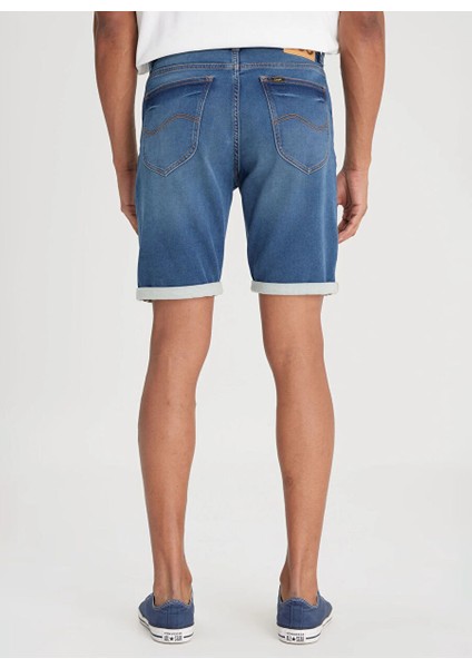 Slim Fit Taş Erkek Denim Şort L24107958 5 Cep Jean Şort fırsatları