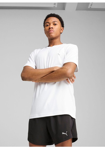Beyaz Erkek Regular Fit T-Shirt 52655702 Graphıcs Runnıng Illustrat
