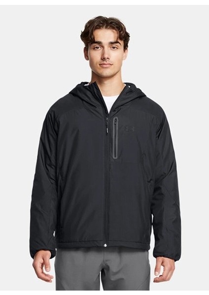 1388902-001 Unstoppable Ins Jacket Siyah Fermuarlı Yaka Normal Kalıp Erkek Zip Ceket