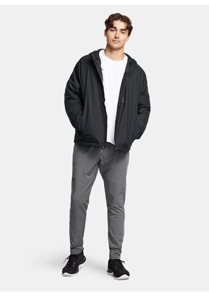 1388902-001 Unstoppable Ins Jacket Siyah Fermuarlı Yaka Normal Kalıp Erkek Zip Ceket