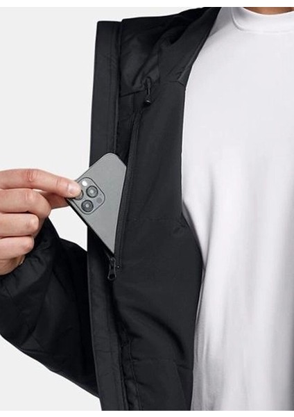 1388902-001 Unstoppable Ins Jacket Siyah Fermuarlı Yaka Normal Kalıp Erkek Zip Ceket
