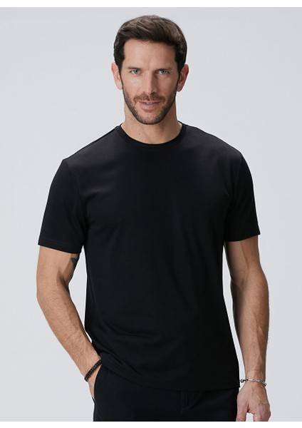 Siyah Erkek Comfort Fit T-Shirt 1090797 fırsatları