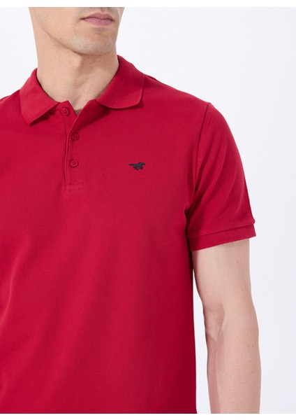 Kırmızı Erkek Relaxed Baskılı Polo T-Shirt M5SM-TST1335 modelleri