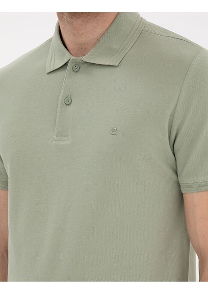Yeşil Slim Fit Basic Tişört