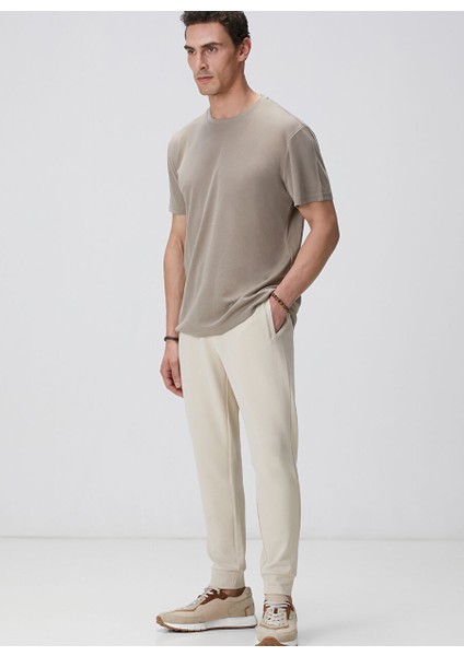 Bej Erkek Slim Fit Eşofman Altı 1095060