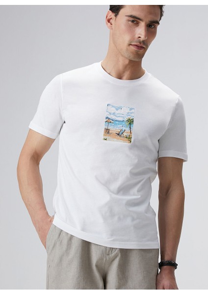Ekru Erkek Slim Fit T-Shirt 1094090 fiyatları