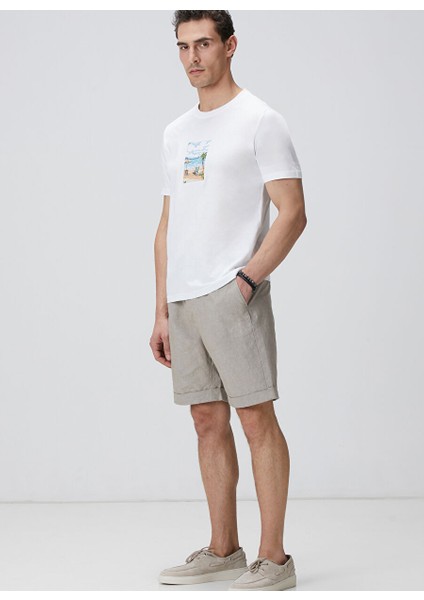 Ekru Erkek Slim Fit T-Shirt 1094090 modelleri
