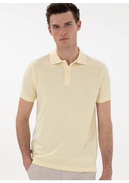 Sarı Erkek Slim Fit Polo T-Shirt Sunny modelleri