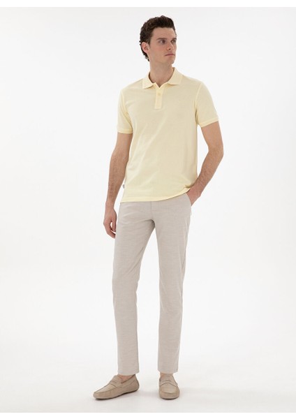 Sarı Erkek Slim Fit Polo T-Shirt Sunny fırsatları