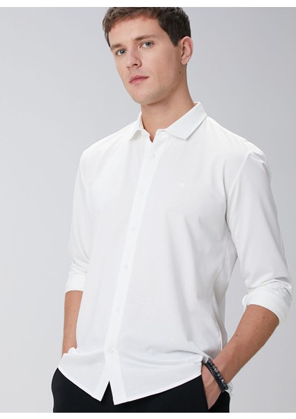Ekru Erkek Slim Fit Gömlek 1094125