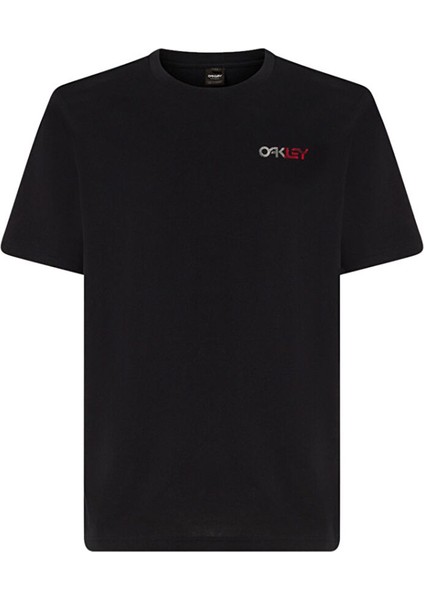 Siyah Erkek Bisiklet Yaka Normal Kalıp Baskılı T-Shirt FOA405486_FINGERPRINT B1B Tee