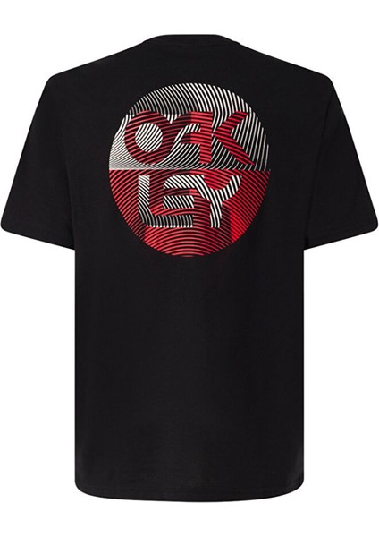 Siyah Erkek Bisiklet Yaka Normal Kalıp Baskılı T-Shirt FOA405486_FINGERPRINT B1B Tee
