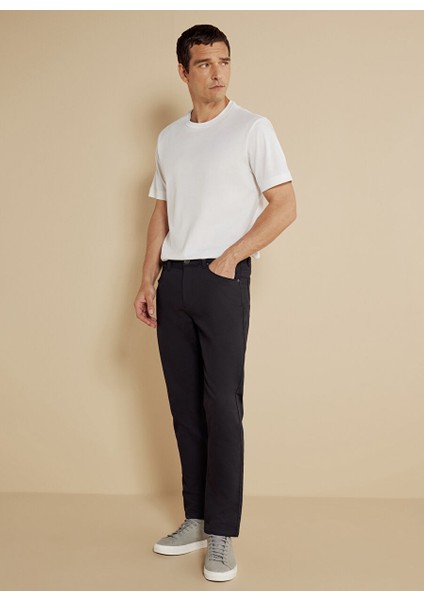 Siyah Erkek Slim Fit Pantolon BBSS25MPT025