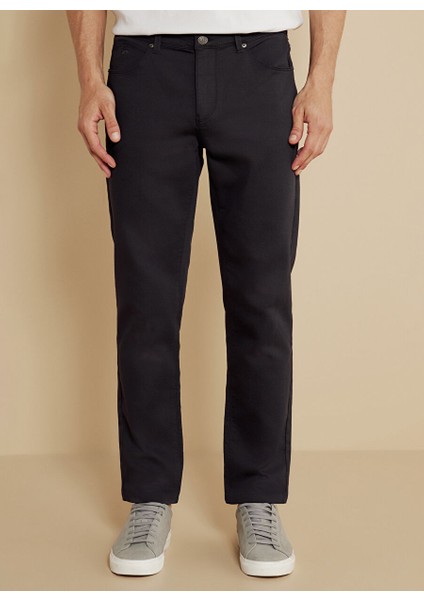 Siyah Erkek Slim Fit Pantolon BBSS25MPT025 modelleri