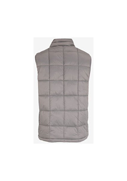 Gri Erkek Yelek Nylon Lıghtweıght Quılted Vest