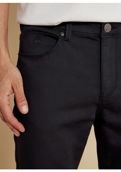 Siyah Erkek Slim Fit Pantolon BBSS25MPT025 indirimleri