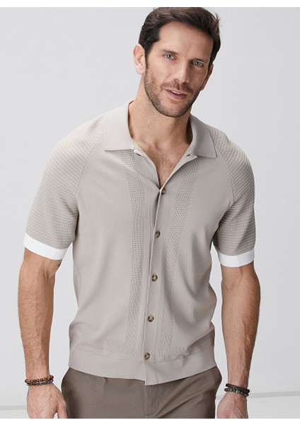 Vizon Erkek Gömlek Slim Fit Hırka 1093837