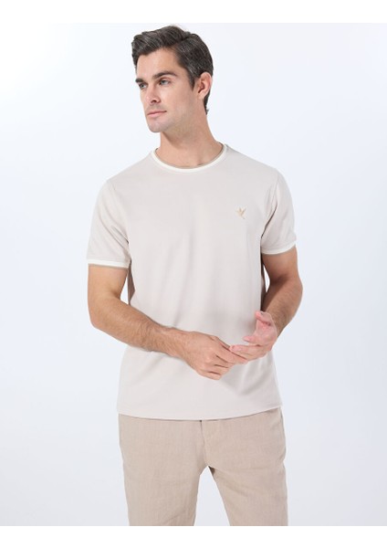 Bej Erkek Regular Fit T-Shirt FC5SM-TST 2761 modelleri