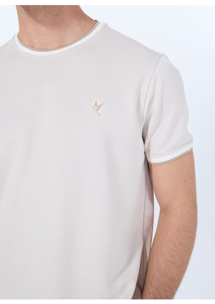 Bej Erkek Regular Fit T-Shirt FC5SM-TST 2761 fırsatları