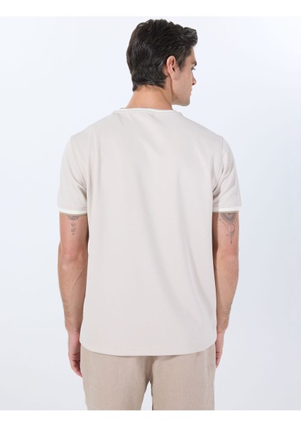 Bej Erkek Regular Fit T-Shirt FC5SM-TST 2761 indirimleri