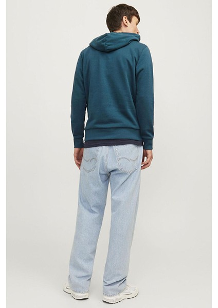 Lacivert Erkek Kapüşon Yaka Standart Sweatshirt Jjtıley Sweat Hood Ln modelleri