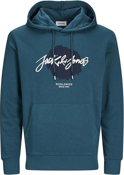 Lacivert Erkek Kapüşon Yaka Standart Sweatshirt Jjtıley Sweat Hood Ln indirimleri