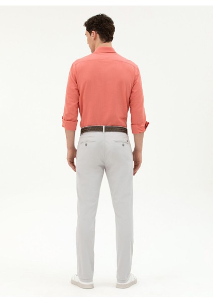 Normal Bel Normal Paça Regular Fit Açık Gri Erkek Pantolon Rıver fırsatları