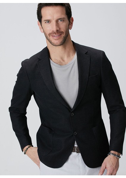 Siyah Erkek Slim Fit Ceket 1094174