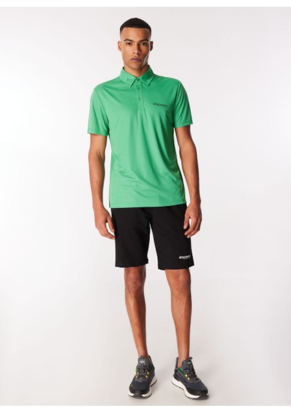 Yeşil Erkek Basic Uv Apreli Polo T-Shirt D4SM-TST3247