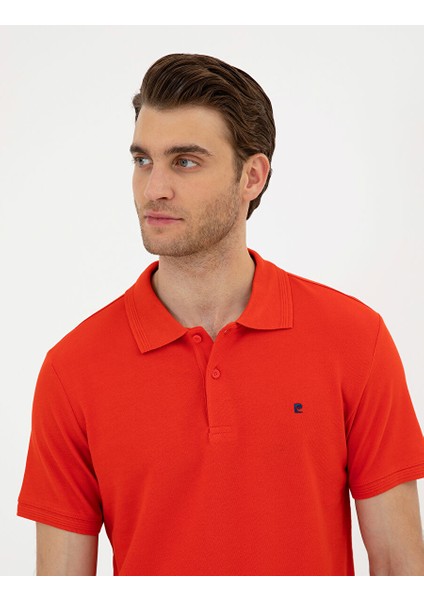 Kırmızı Slim Fit Basic Tişört