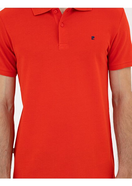 Kırmızı Slim Fit Basic Tişört
