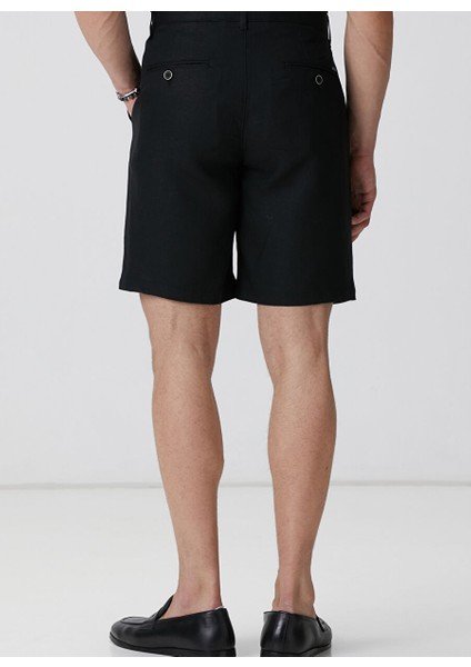 Siyah Erkek Slim Fit Şort 1094000