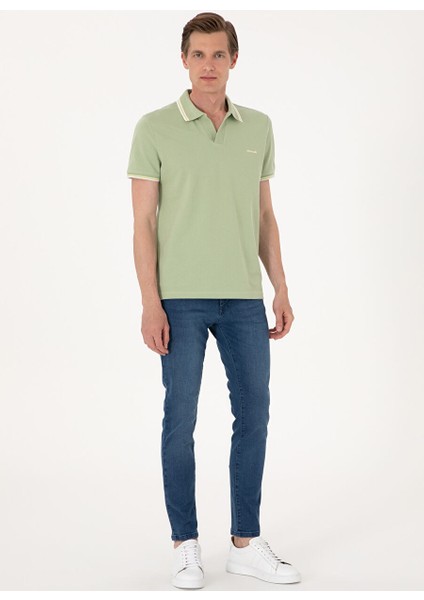 Haki Erkek Slim Fit Polo T-Shirt Bena fırsatları
