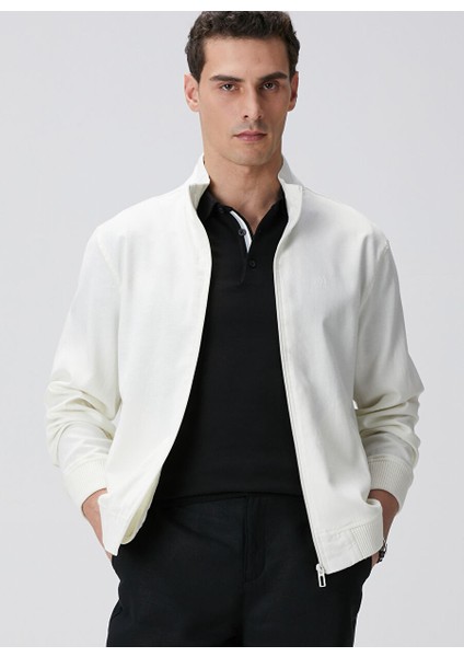 Kahverengi Erkek Dik Comfort Fit Sweatshirt 1095057