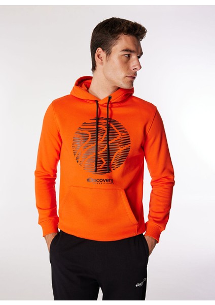 Turuncu Erkek Kapüşon Relaxed Baskılı Sweatshirt D4WM-SWT3329 modelleri