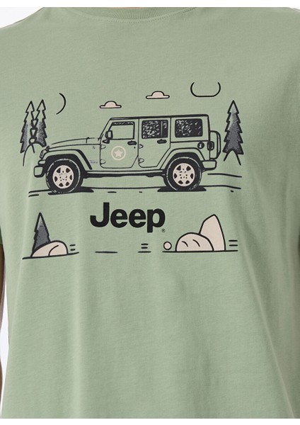 Mint Erkek Bisiklet Yaka Relaxed Baskılı T-Shirt J4SM-TST7237 fırsatları