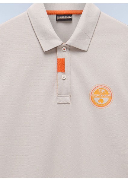 Napapıjrı Gri E-Clanıs Ss Erkek T-Shirt NP0A4ID3N1P1