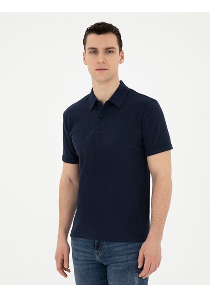 Lacivert Slim Fit Tişört