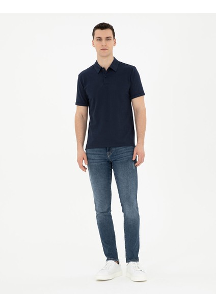 Lacivert Slim Fit Tişört